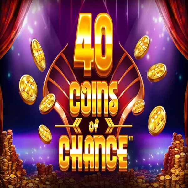 40 Coins of Chance slot logo by SYNOT Games at Mega Riches Casino