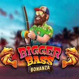 Bigger Bass Bonanza logo – Slots by Pragmatic Play at Mega Riches Casino