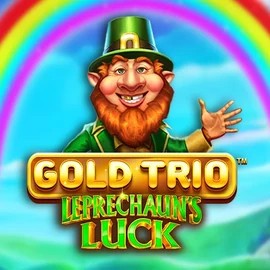 Gold Trio Leprechaun's Luck logo by Playtech Mega Riches Casino